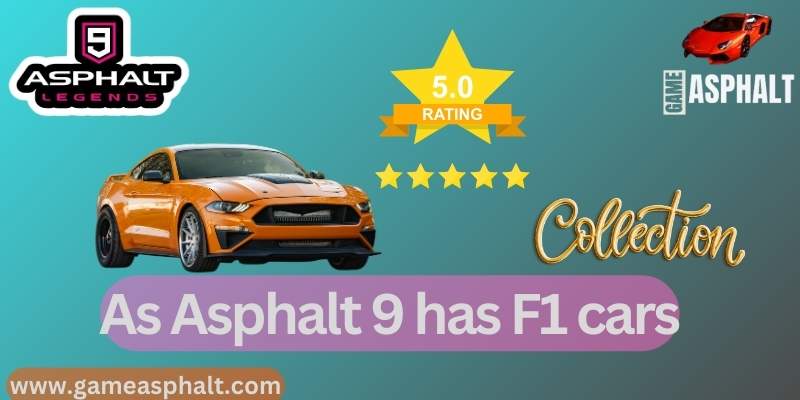 Does Asphalt 9 have F-1 cars